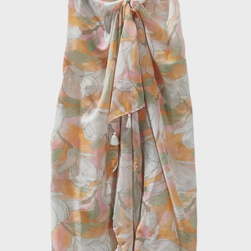Once Upon A Garden Print Scarf  Sarong