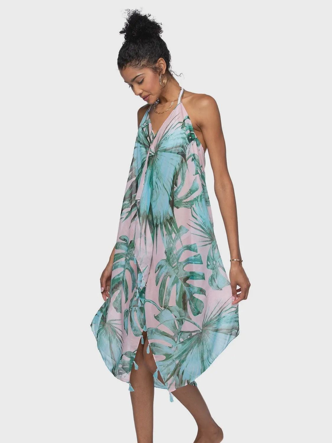 Maxi Halter Sundress Coverup
