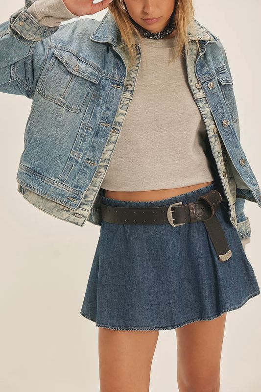 We The Free Paradise Found Denim Skort