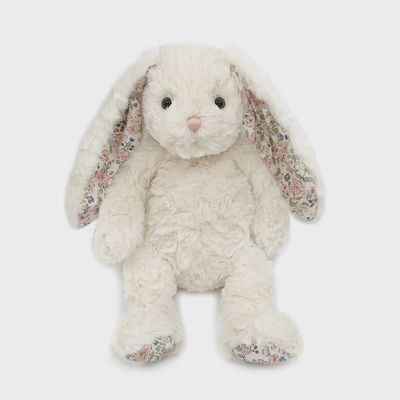Faith Cream Floral Bunny Plush Toy