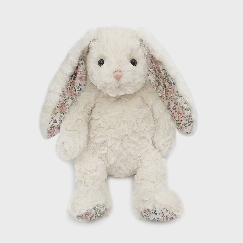 Faith Cream Floral Bunny Plush Toy