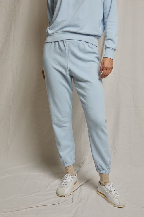French Terry Easy Sweatpant, Color: Powder Blue, Size: XS