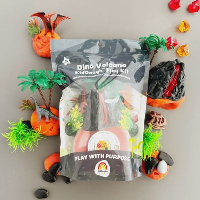 Dino Volcano Kiddough Play Kit