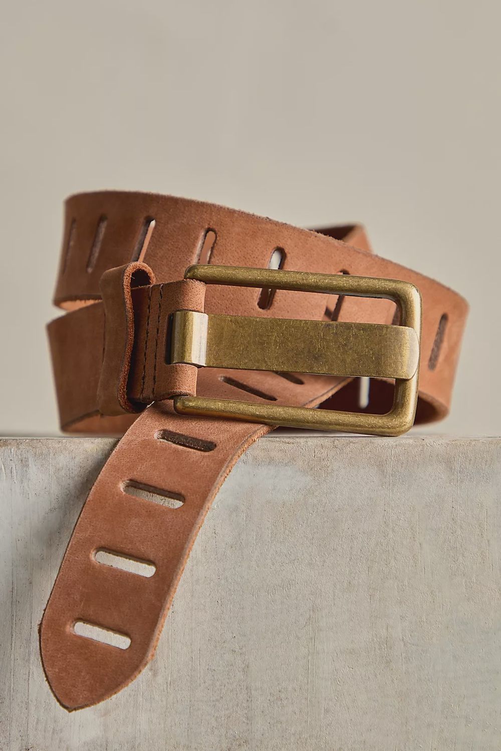 We The Free Nubuck Jona Belt, Color: Rustic Russet, Size: XS/S