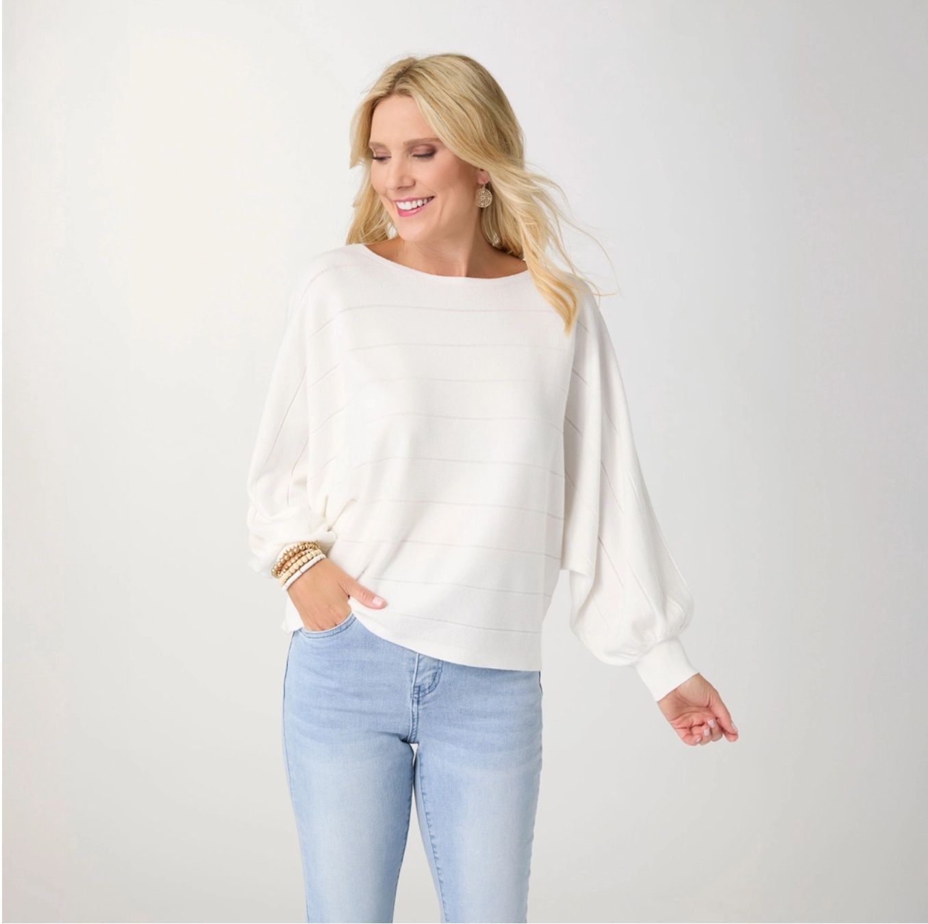 Lightweight Heavenly-Luxe Dolman Sweater, Color: Oatmeal, Size: XS