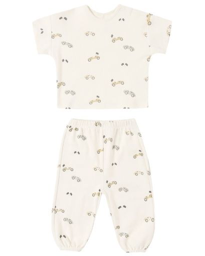 Jersey Tee &amp; Pant Set In Race Car, Size: 3-6M