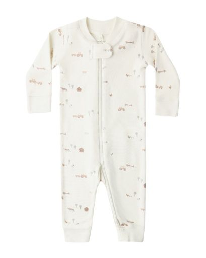 Quincy Mae Zip Sleeper Farm, Size: 0-3M