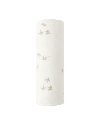 Woven Swaddle Birds