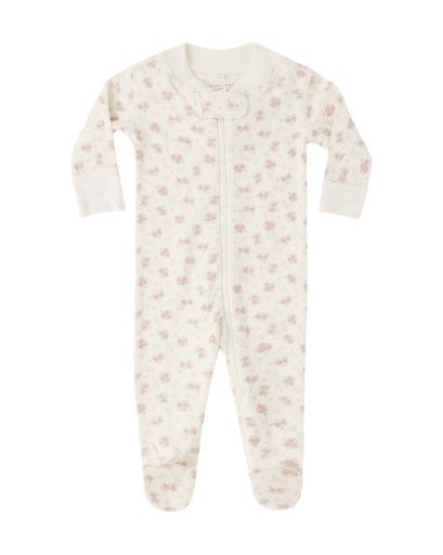 Zip Long Sleeve Sleeper Footie Flower Field, Size: PR