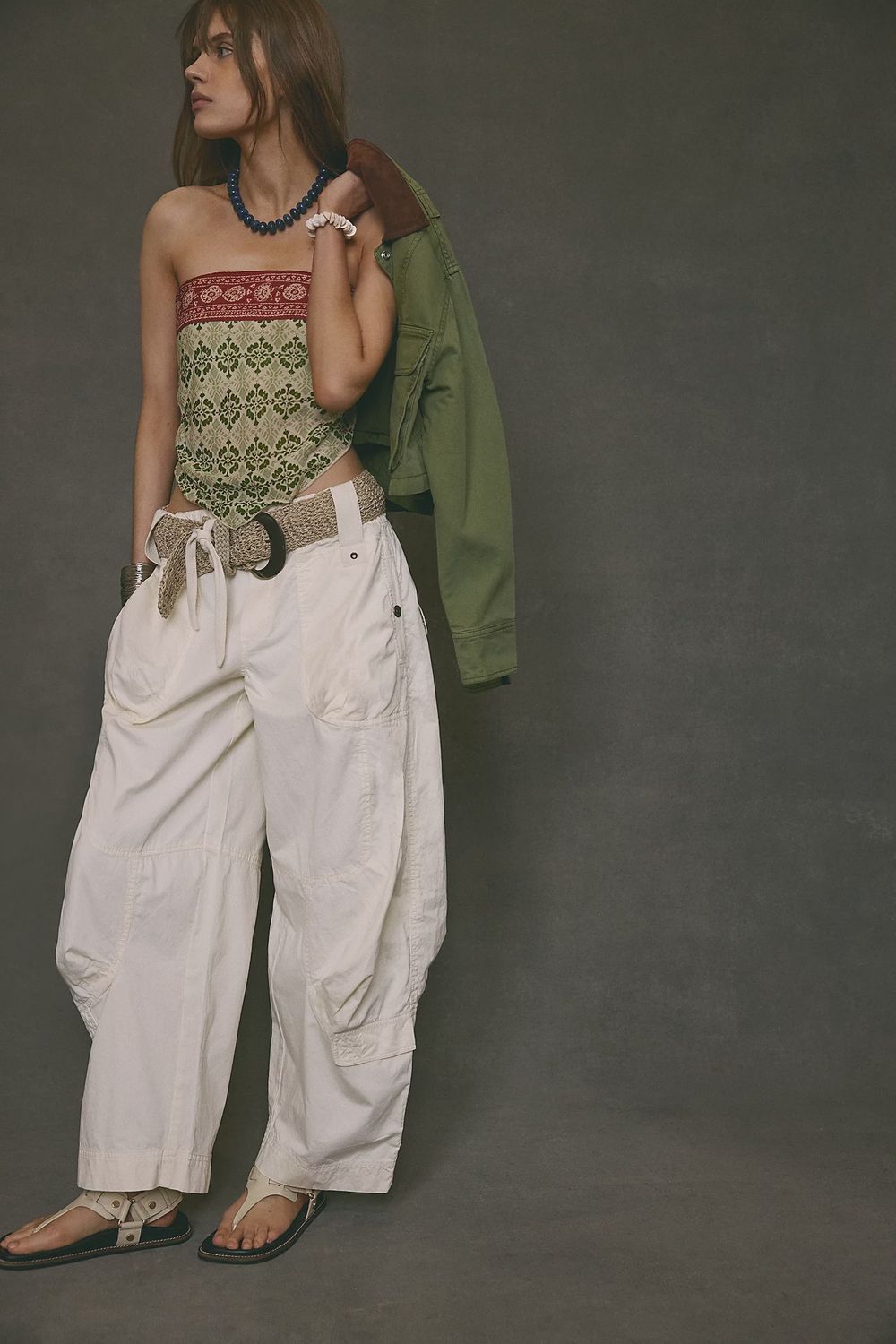 Onset Parachute Pants, Color: Tofu, Size: XS