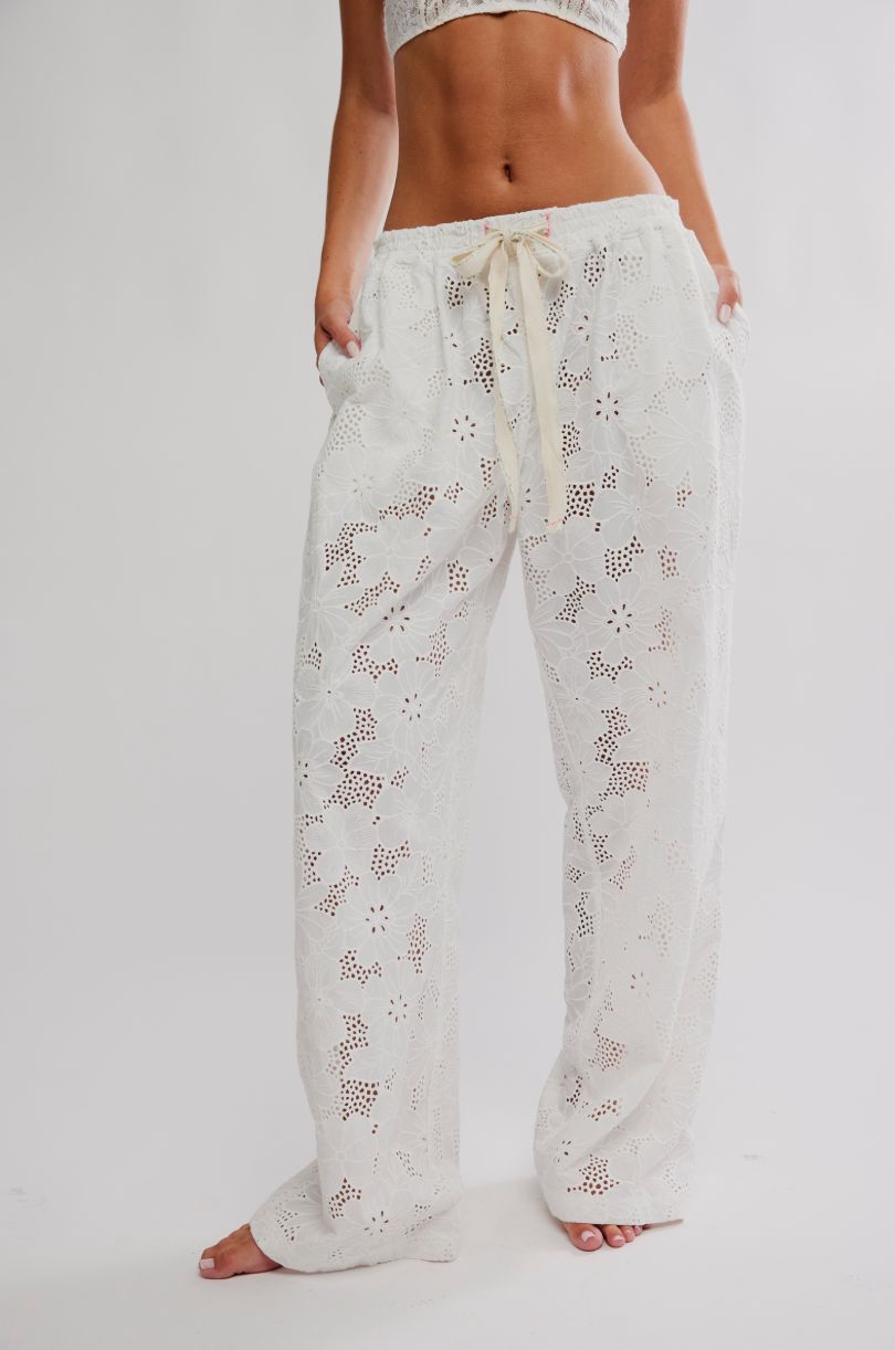 Day Drift Pants, Color: White Alyssum, Size: XS