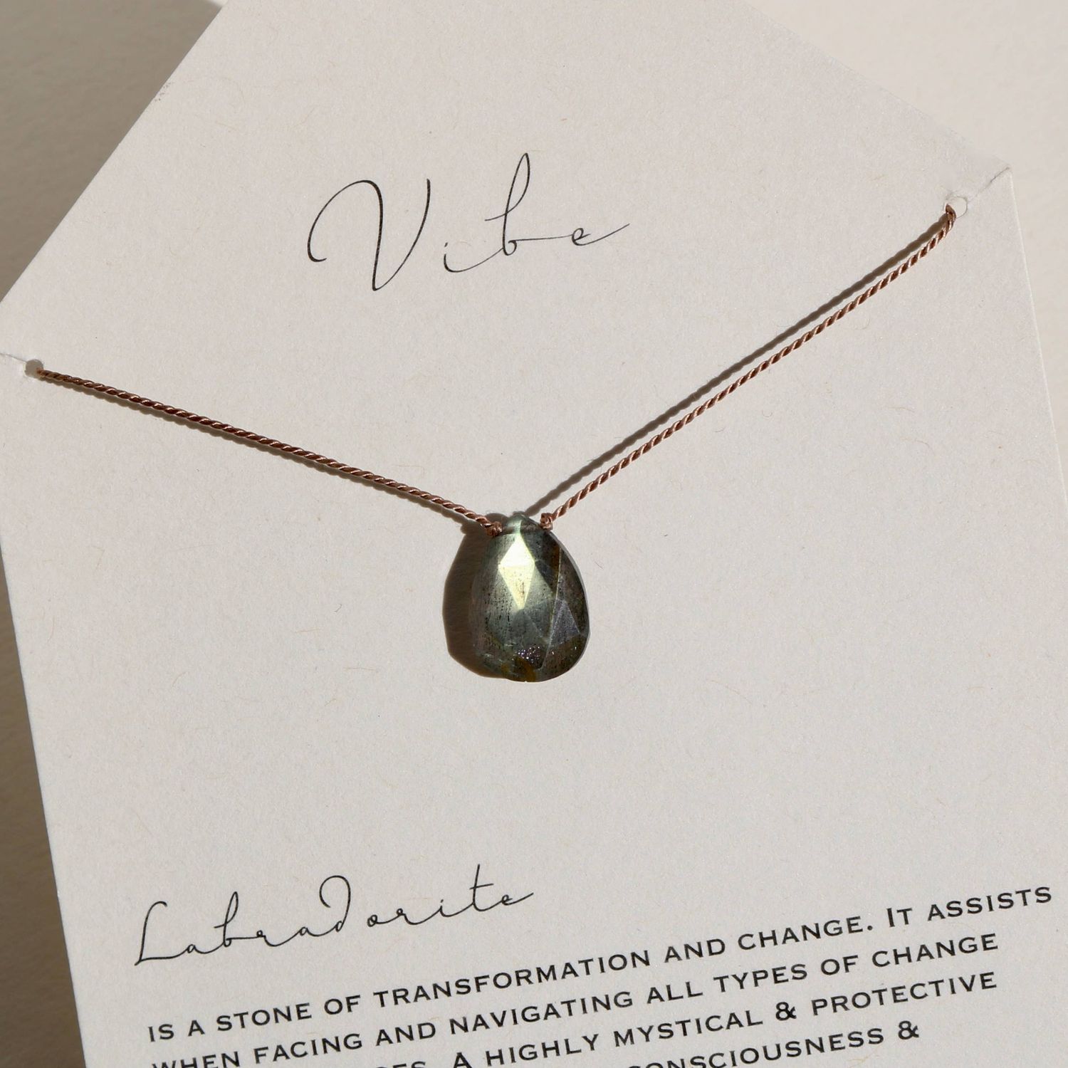 Necklace | Labradorite Drop