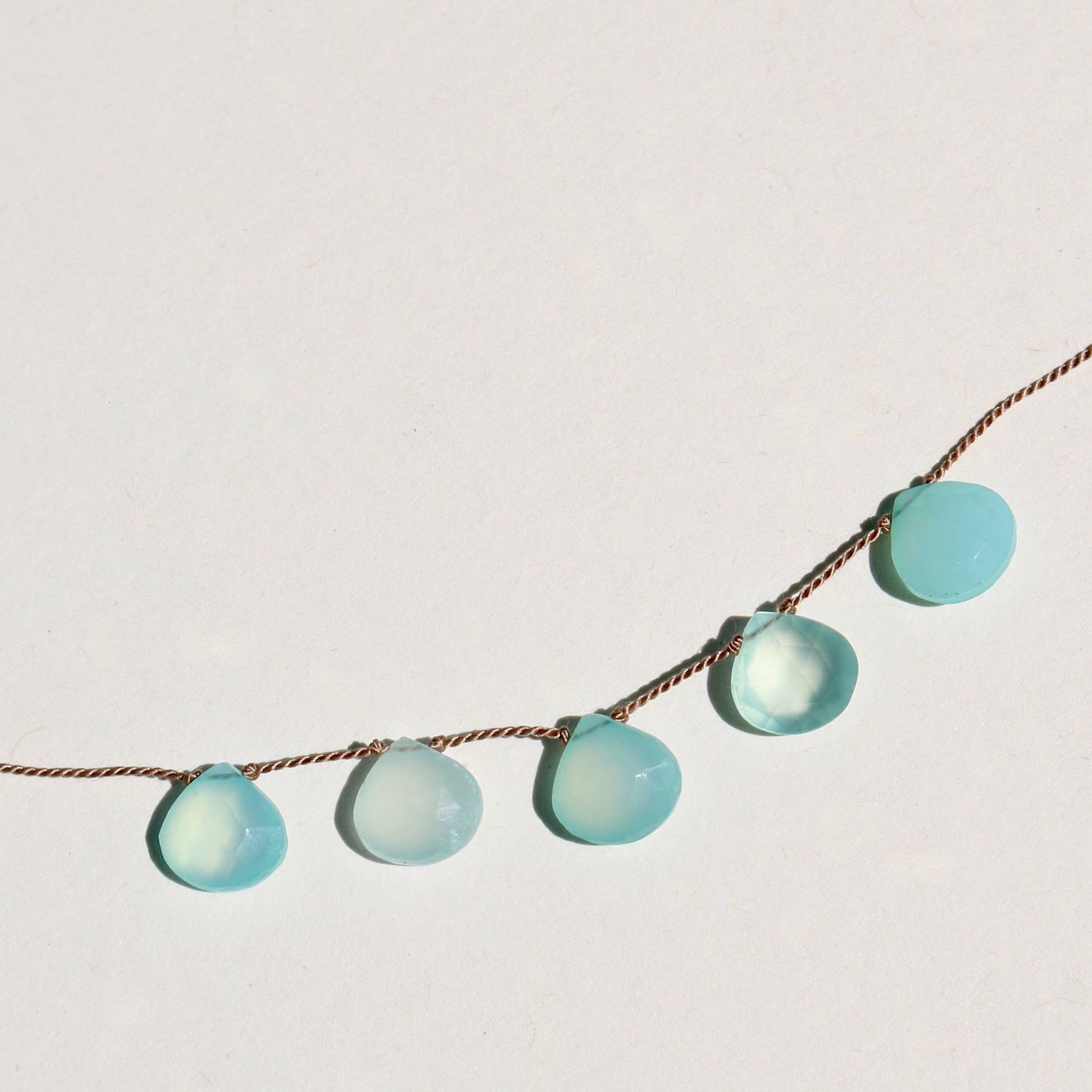 Necklace | Chalcedony Five Stones