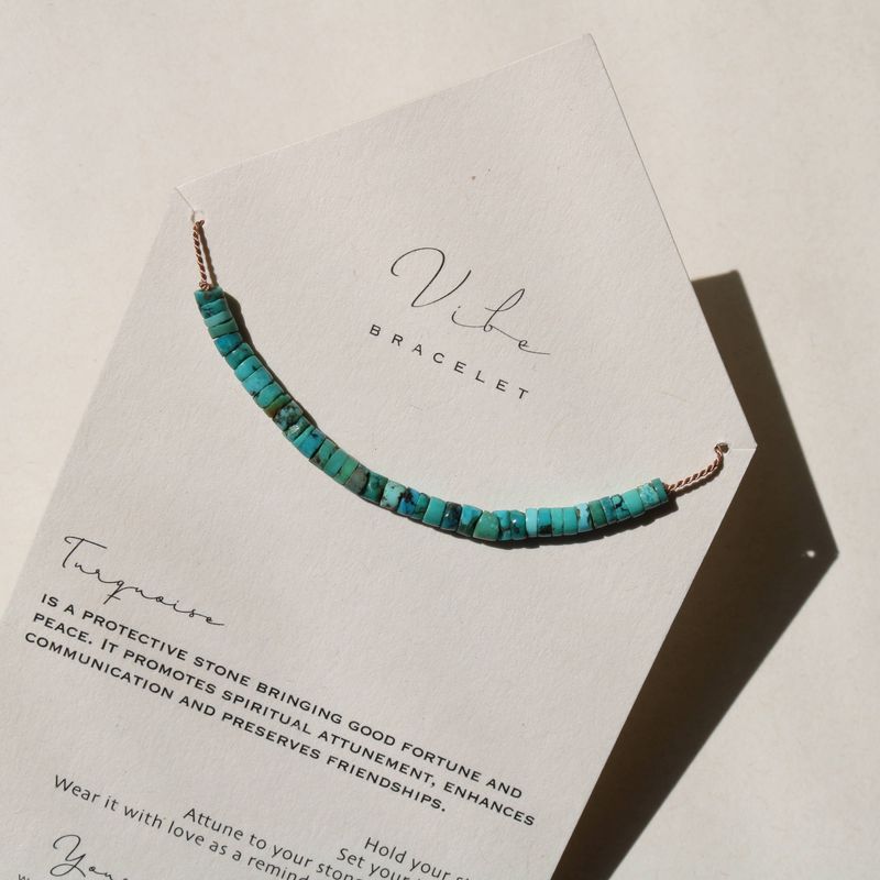 Bracelet | Turquoise Heishi Row
