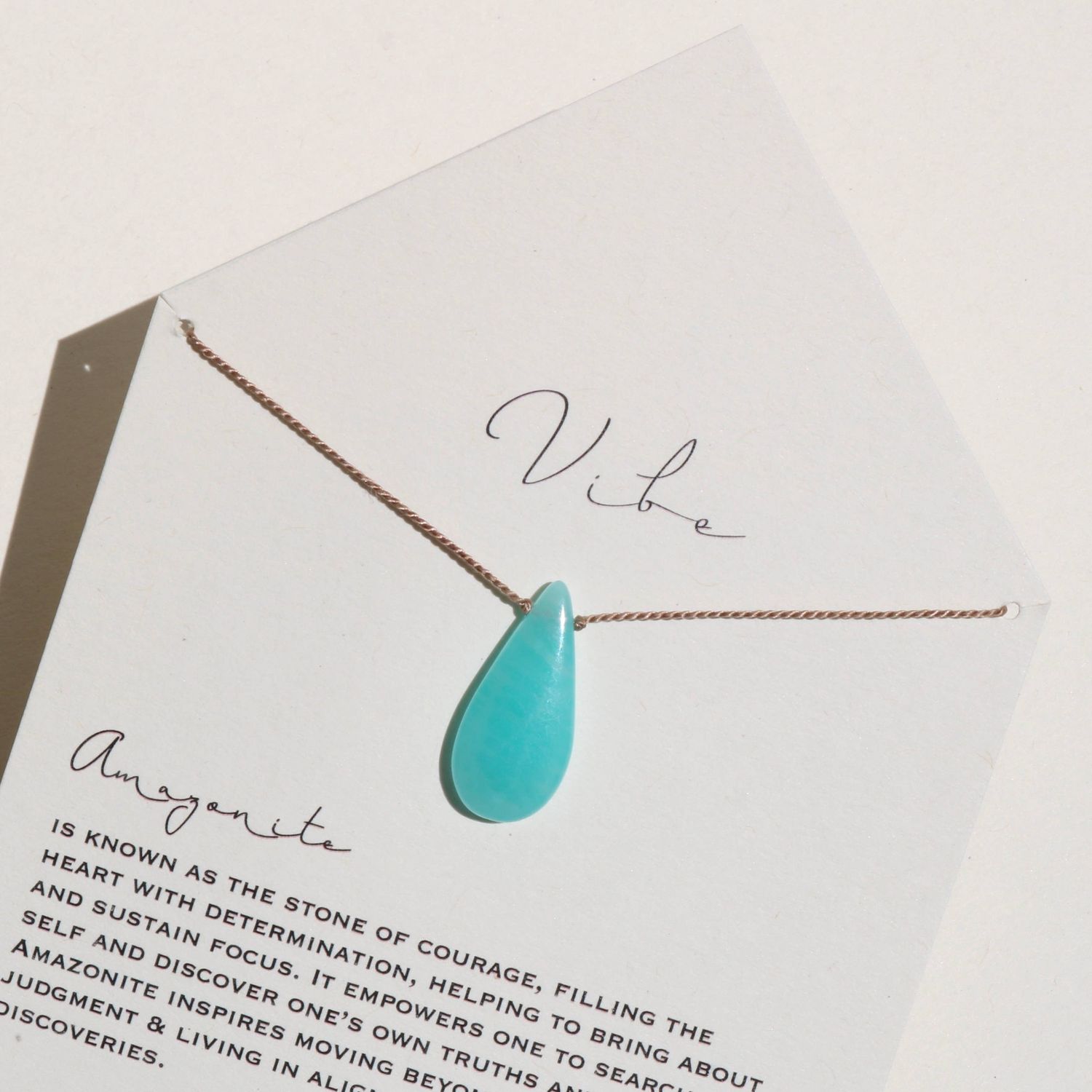 Necklace | Amazonite Raindrop