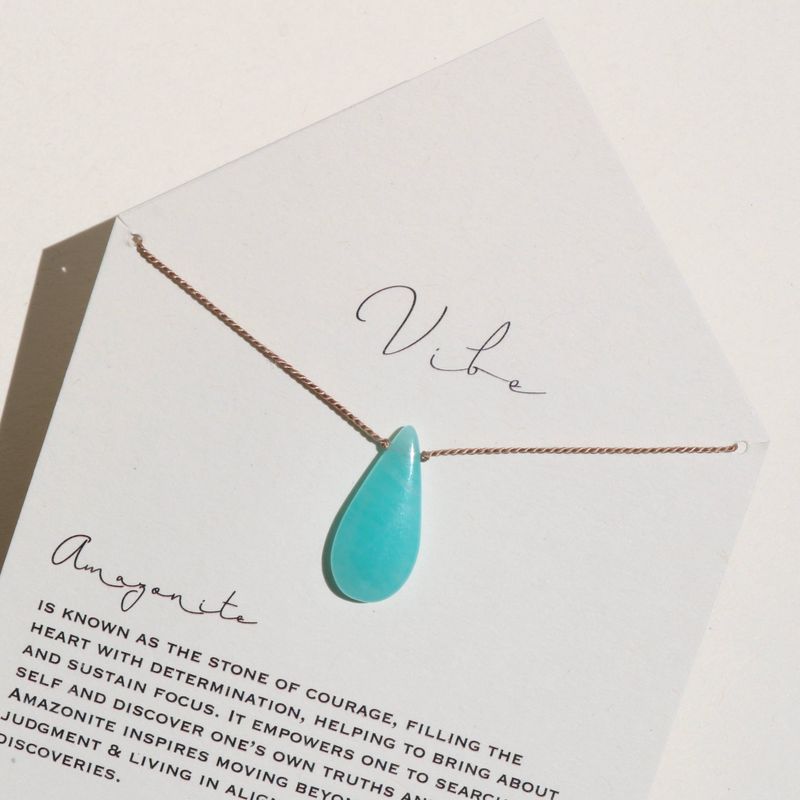 Necklace | Amazonite Raindrop