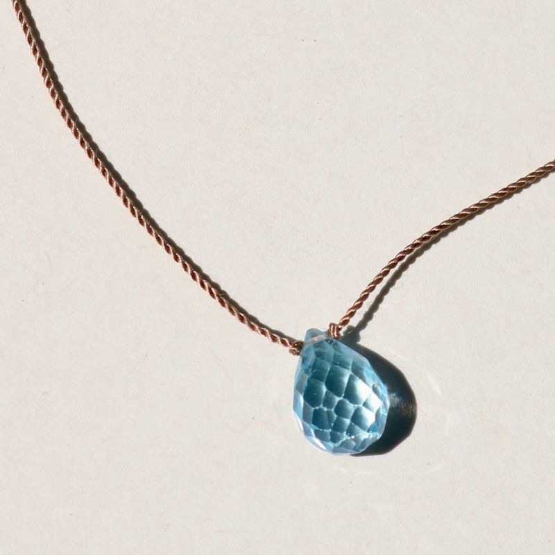 Necklace | Blue Topaz Drop