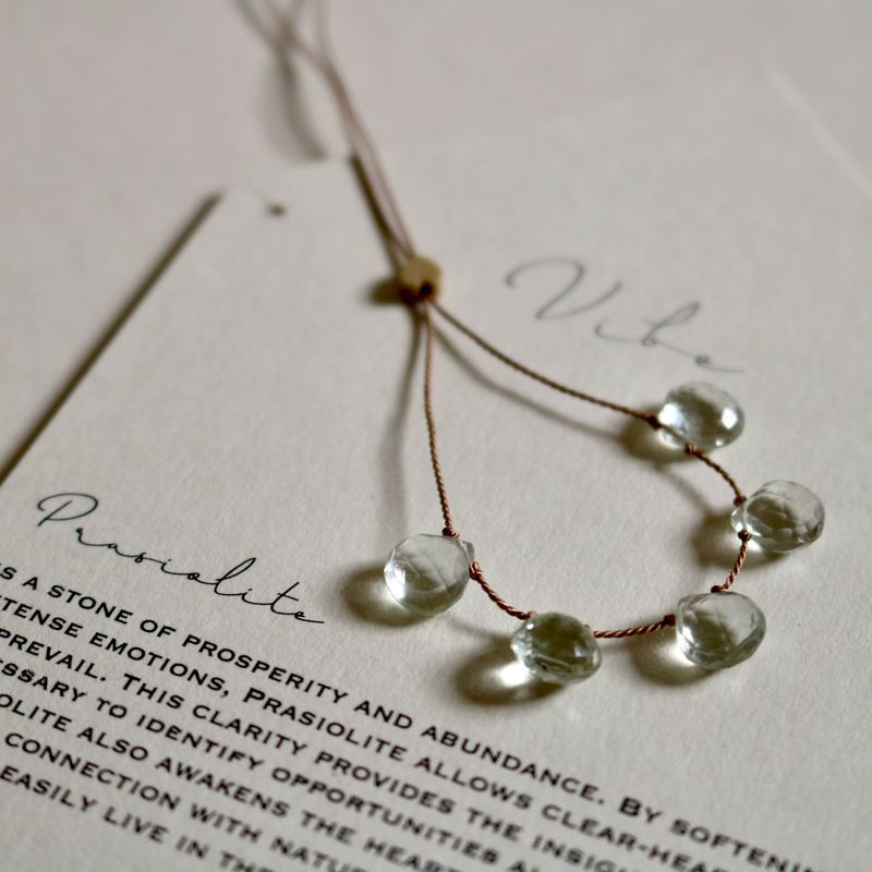 Necklace | Prasiolite Five Stones
