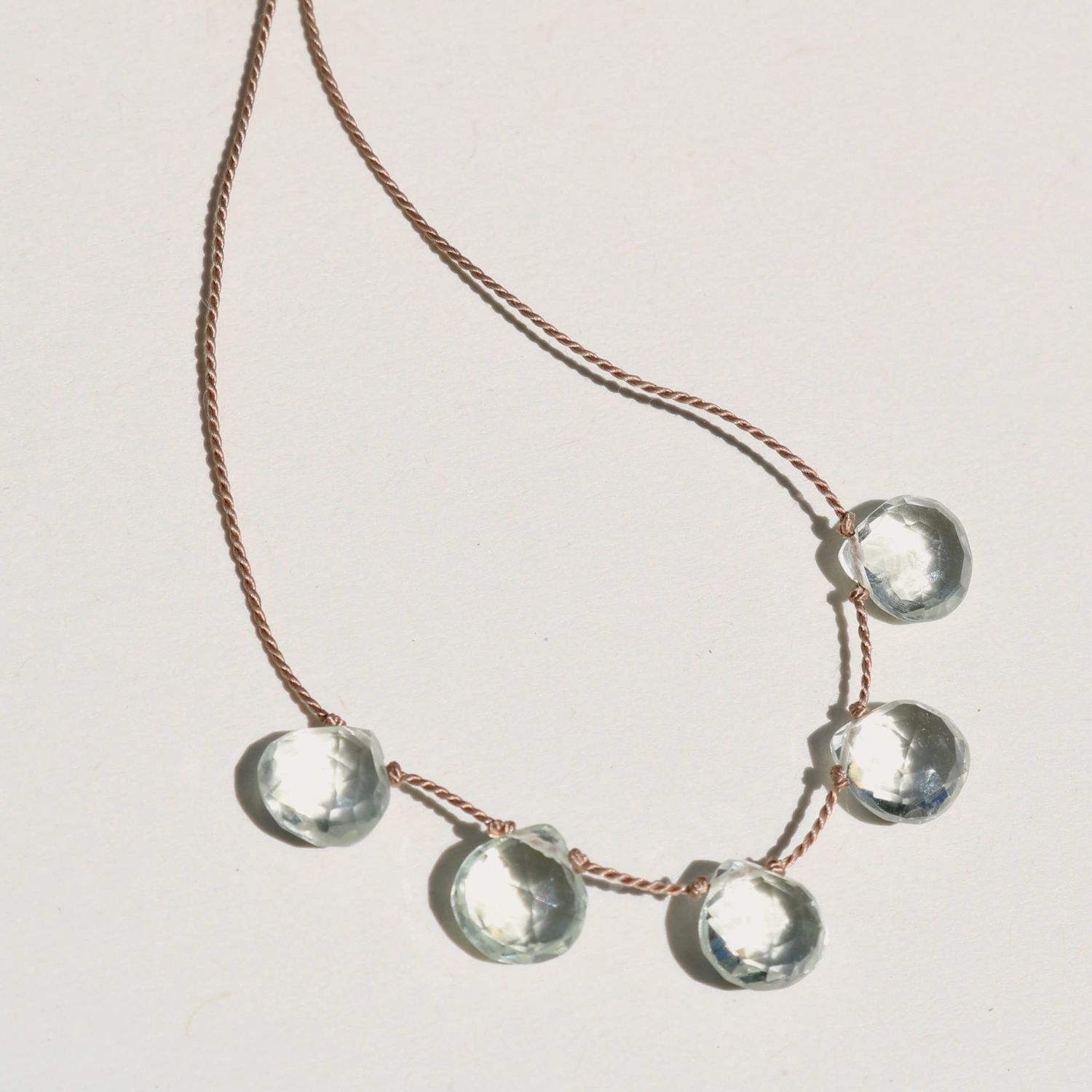 Necklace | Prasiolite Five Stones