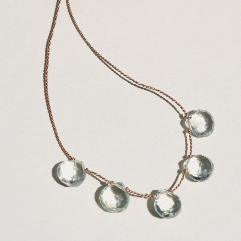 Necklace | Prasiolite Five Stones