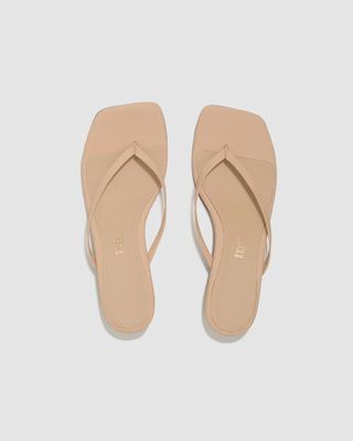 Square Toe Julia Suede Kitten Heel Tkees Sandal