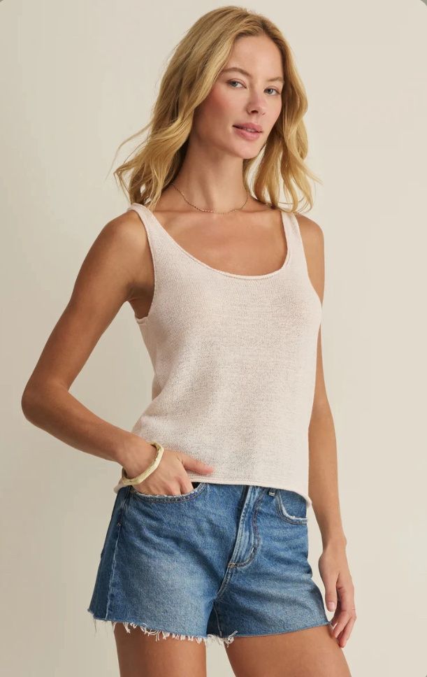Perch Sweater Tank, Color: Cloud, Size: XS