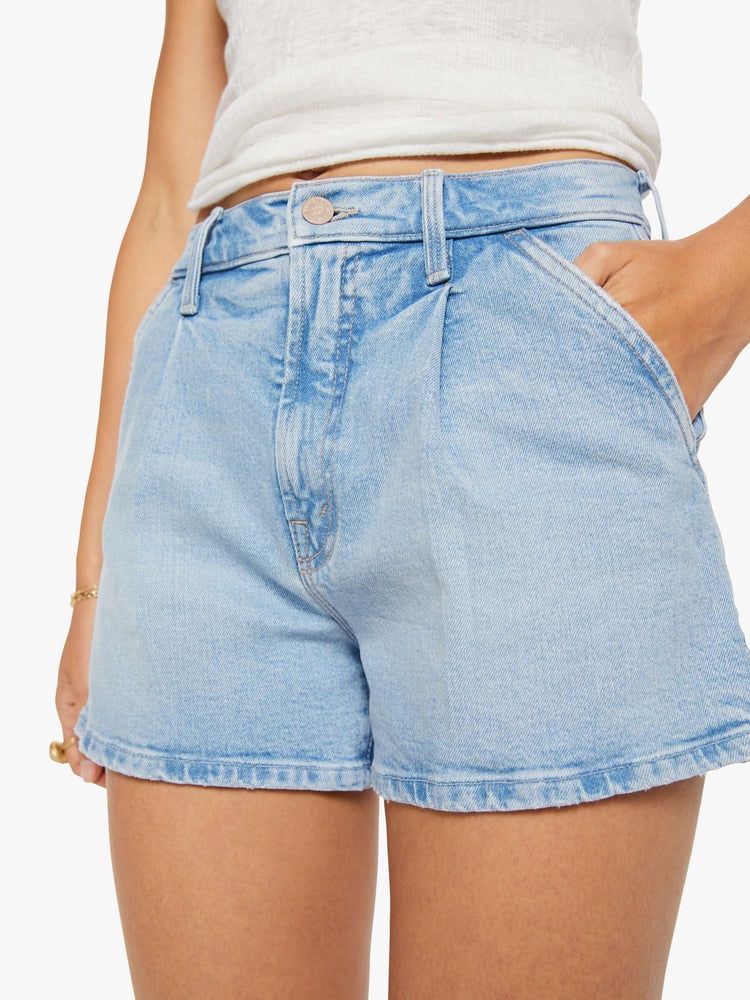 The Pleated Rambler Prep Short, Color: Fringe Benefits, Size: 25