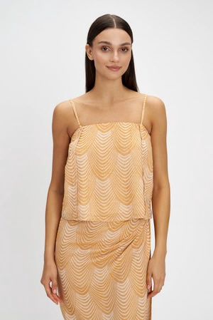 Mermaid Top, Color: Camel, Size: S/M