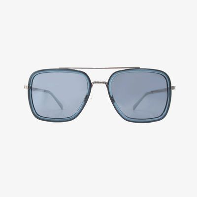 LEX DENIM Polarized Navigator Metal Sunglasses(1)