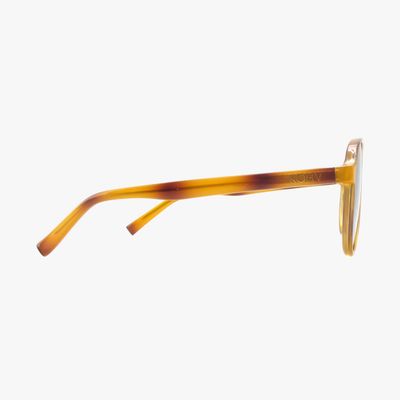 KNOX HONEY TORTOISE Polarized Fashion Aviator Sunglasses
