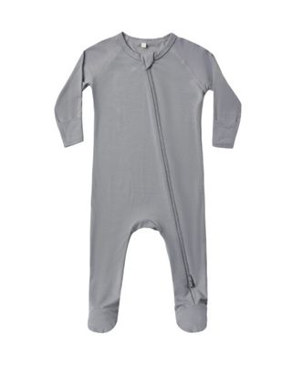 Bamboo Zip Footie Slate