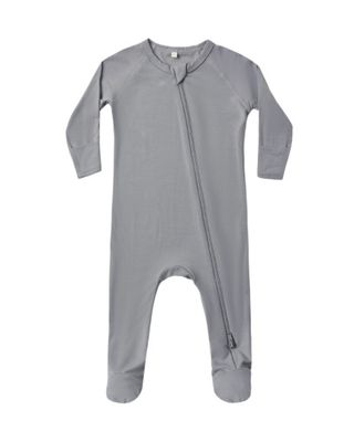 Bamboo Zip Footie Slate