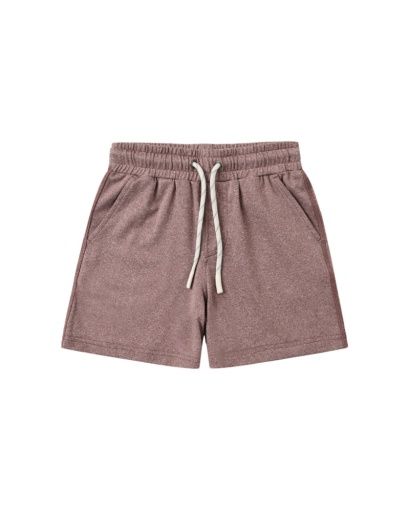 OCEANSIDE TECH SHORT HEATHERED MULBERRY, Size: 4-5Y