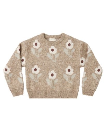 Aspen Sweater Fawn Flower