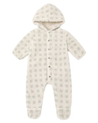 Fleece Jumpsuit Sage Check