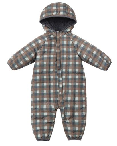 Cedar Puffer Suit Midnight Check, Size: 6-12M