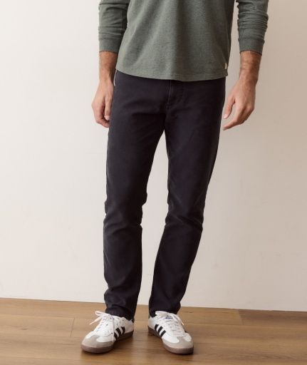 5 Pocket Flex Terry Pant - Slim Straight - faded black
