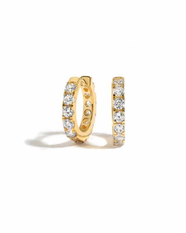Studded Hoop Earring