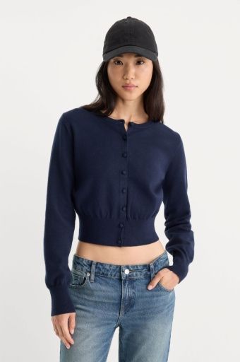 The Fine Knit cardigan, Colour: new navy002, Size: XS Regular