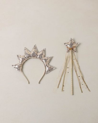 Sun Crown + Wand Gold
