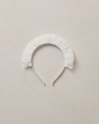 Ruffle Headband Ivory