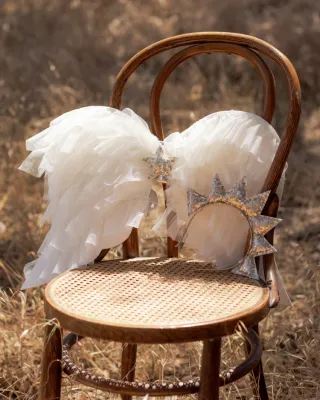 Angel Wings Ivory Shimmer