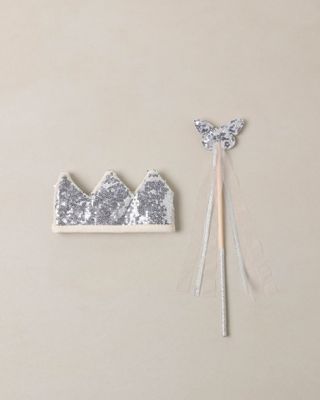 Crown + Wand Silver Sequin