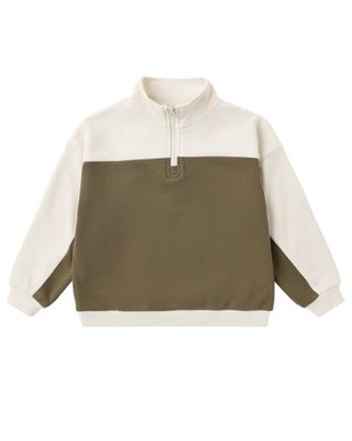 Quarter Zip Crew Olive