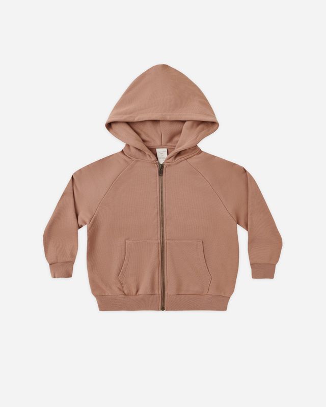 Zip Raglan Hoodie Clay
