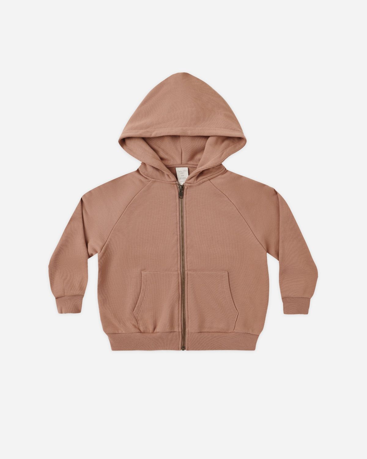 Zip Raglan Hoodie Clay, Size: 4-5Y