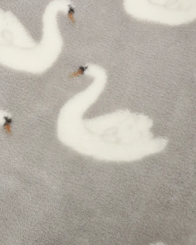 Fleece Jumpsuit Swans
