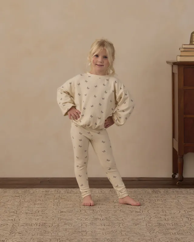 Spongey Knit Set Butterfly Ditsy