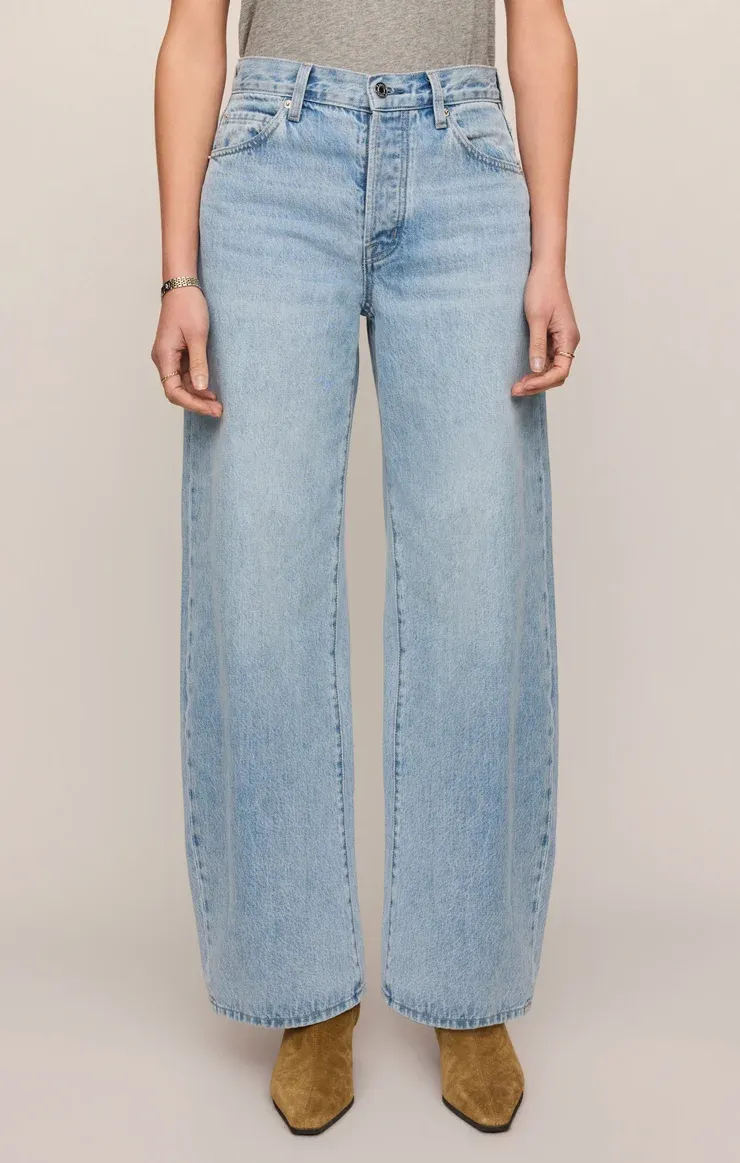 The Show Off High Rise Bowed, Color: Indigo Bloom, Size: 24