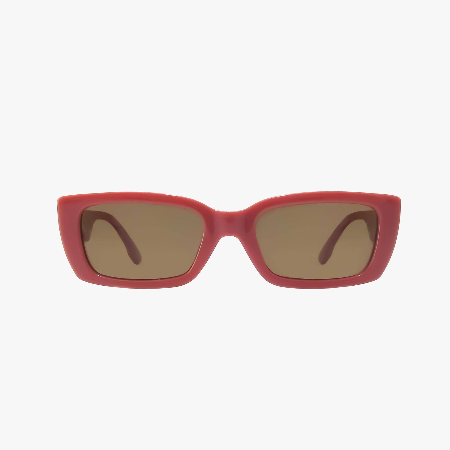 HAVEN ROSE CLAY Polarized Fashion Rectangle Sunglasses
